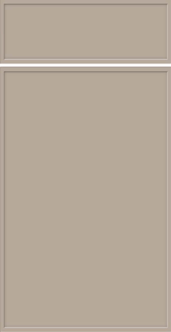 Aysgarth micro shaker kitchen door in Matt Taupe