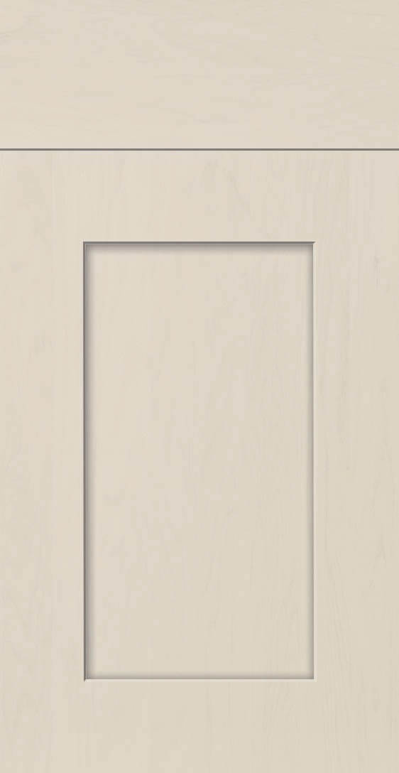 Cambridge wide frame shaker kitchen door in Supermatt Cashmere
