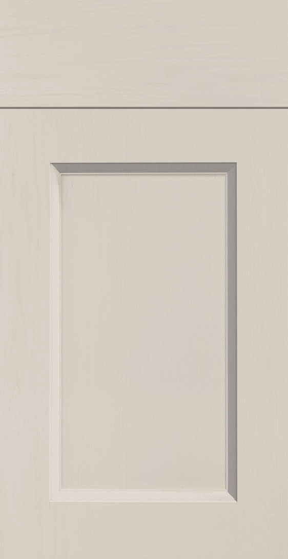 Taupe grey beaded shaker kitchen door front view